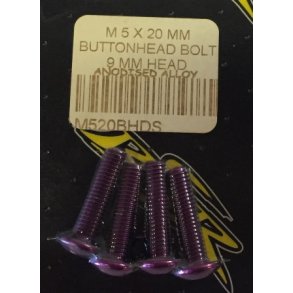 Lilla ALU Bolt Button Head	5*20mm (9mm hoved)