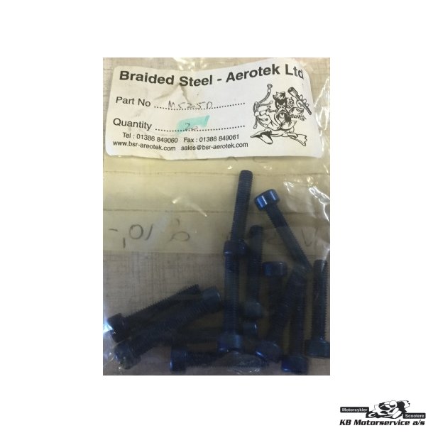 Bl ALU Unbraco Bolt.	5x25mm. Pris pr. stk