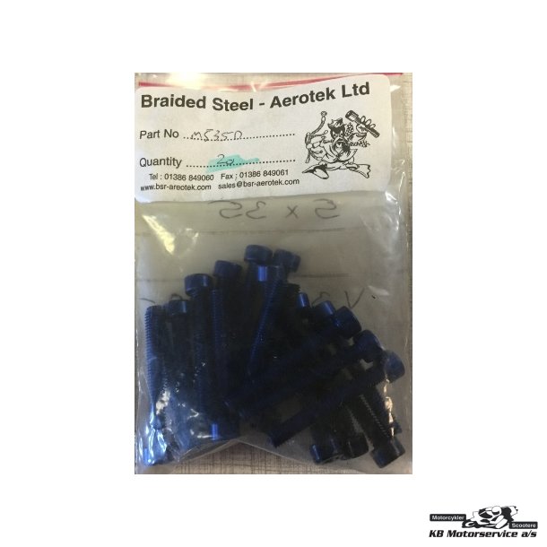 Bl ALU Unbraco Bolt.	5x35mm. Pris pr. stk