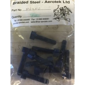 Bl ALU Unbraco Bolt.	6x25mm. Pris pr. stk