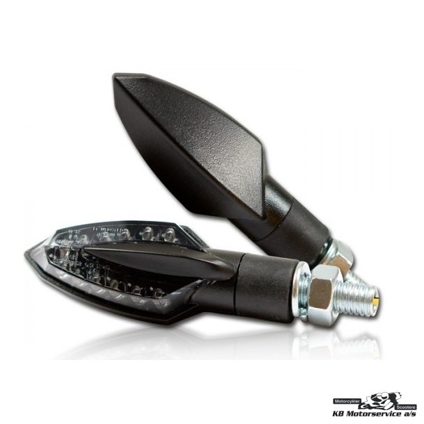 Mini blinklys LED "Sliver", Sort, st.