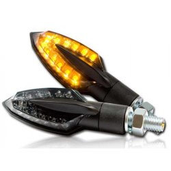 Mini blinklys LED "Sliver", Sort, st.