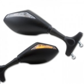 Kbespejlst med ledblinklys. Universal