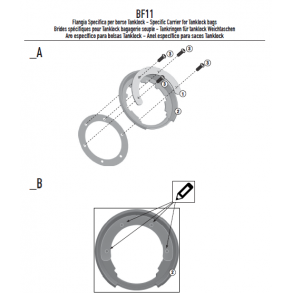 Givi Tankring BMW/Ducati/KTM (6 huls)