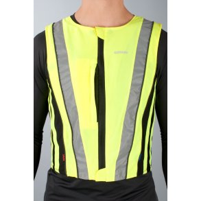 Sikkerhedsvest reflex gul Oxford