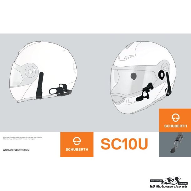 Sena SC10U samtaleanlg til Schuberth C3 - C3 BASIC - C3 PRO