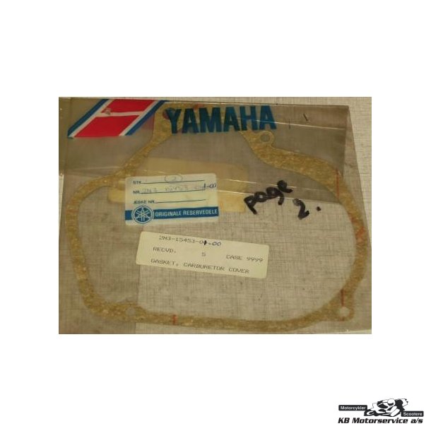 Gasket, carburetor cover YB100