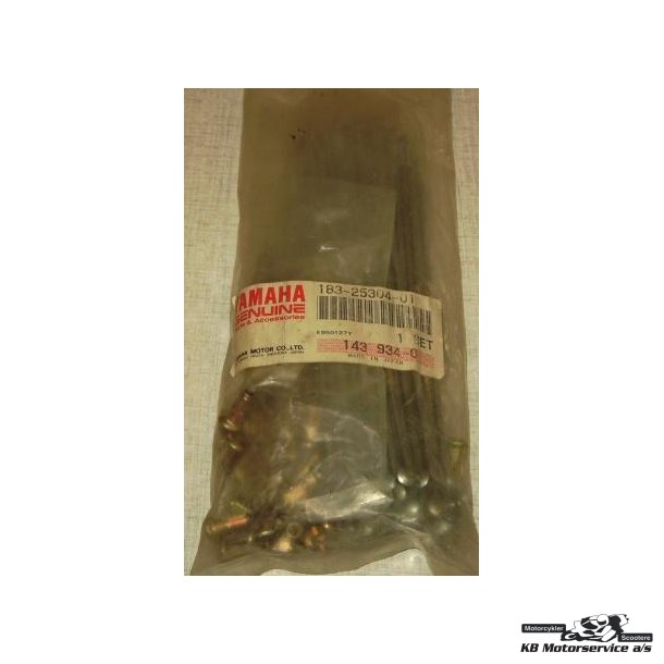 Spoke set, rear DT100, RD125