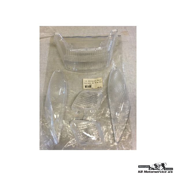 Klar glas, blinklys for og bag + baglygte	Yamaha BW50NG