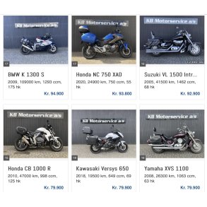 Motorcykler Brugte