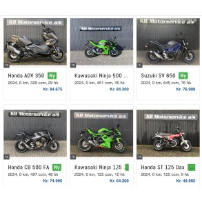 Motorcykler Nye