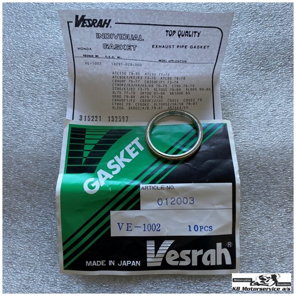 Udstdningspakning Honda 33.5X39X3MM forrr