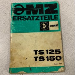 MZ TS125/TS150 Reservedelsbog p Tysk