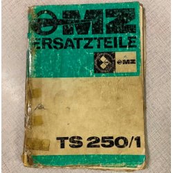 MZ TS250/1 Reservedelsbog p Tysk