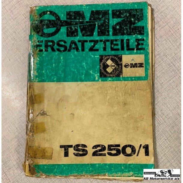 MZ TS250/1 Reservedelsbog p Tysk
