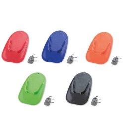 Sidest�ttebensplader. R�d, gr�n, bl�, orange, sort