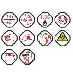 Bagster Boltt Evo tanktaske til tankcover med klickbeslag