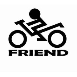 BikerFriend logo 1 stk.  10x8cm