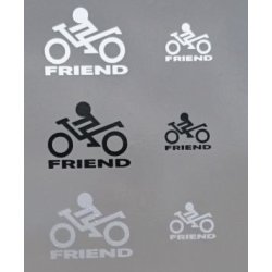 BikerFriend logo Kombipak med 1 x lille + 1 x stor