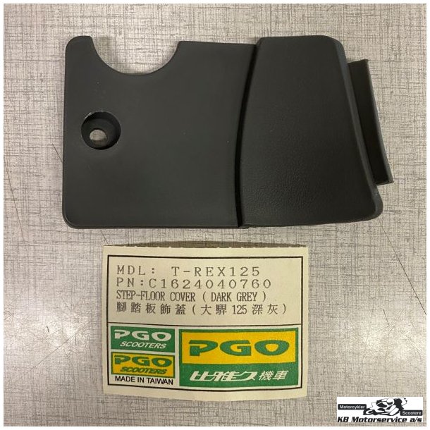 Pgo Step-floor cover (dark gray)