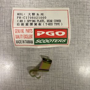 Pgo Rh rear cover spring plate