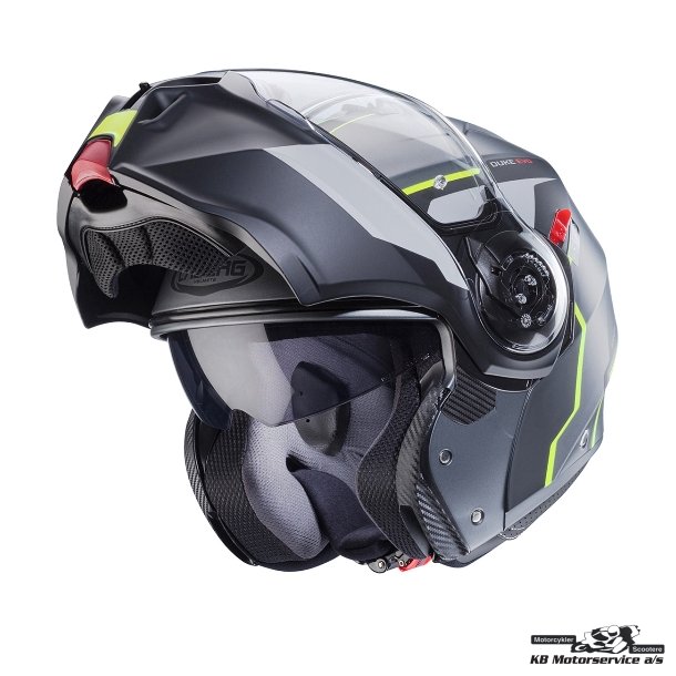 Caberg Duke Evo Move Mat gr/sort/Fluo
