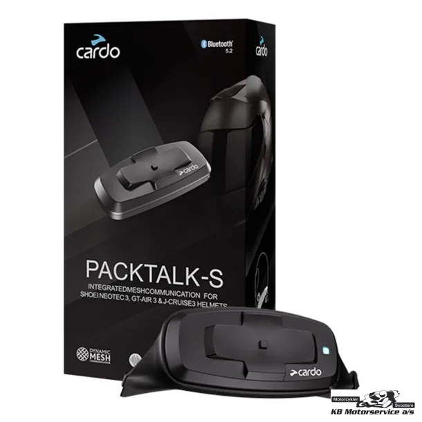Cardo Packtalk-S Mesh Bluetooth samtaleanl�g til Shoei Neotec3, GT-Air3 og J-Cruise3