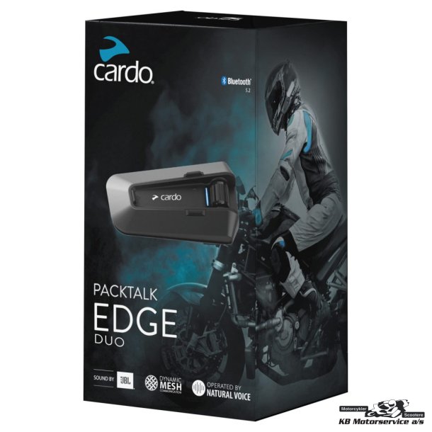 Cardo intercom Packtalk Edge Single. Mesh og JBL hjtalere
