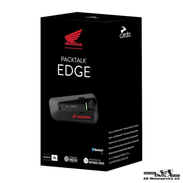 Cardo intercom Packtalk Edge Single - Honda Logo