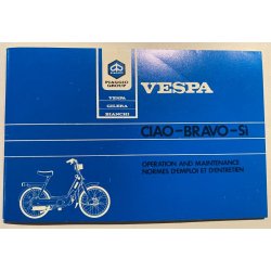 Vespa Ciao, Bravo og Si manual