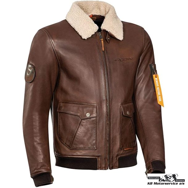Ixon Havoc lderjakke brun. XL