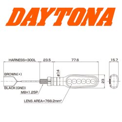 Daytona Stellar led blinklys "lbende"