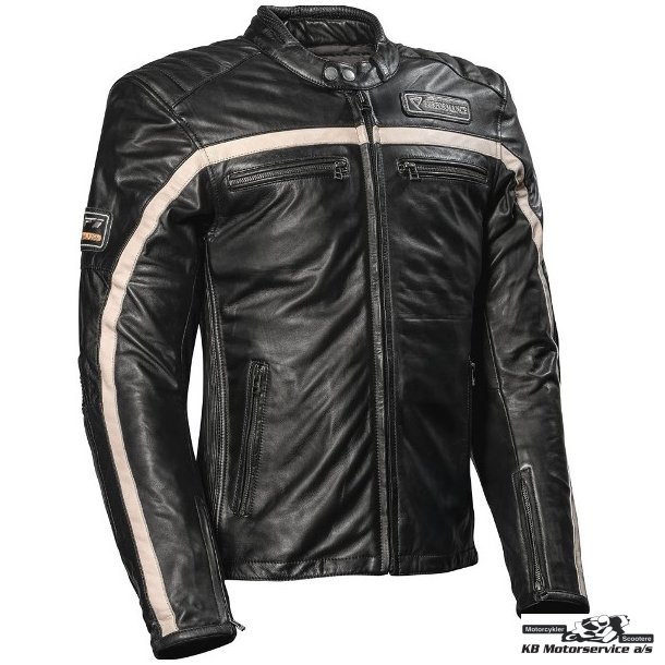 Difi Houston retro lderjakke Herre. Sort