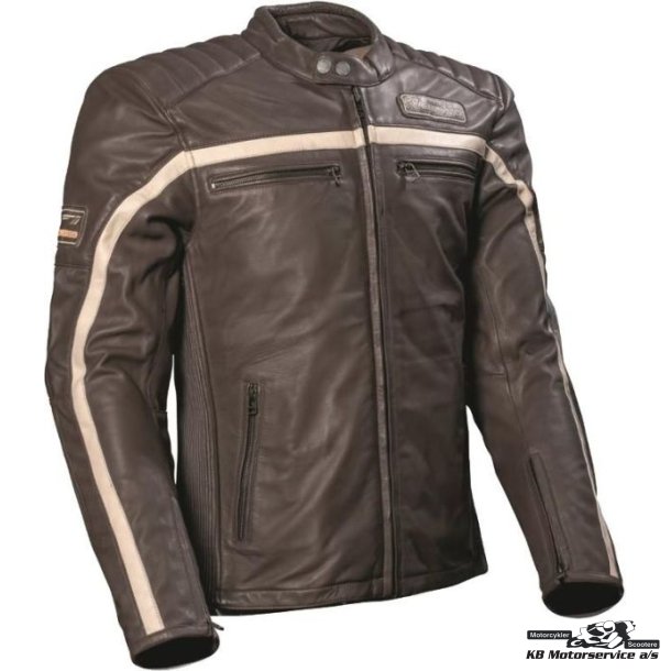 Difi Houston retro lderjakke Herre. Brun