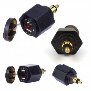 Dobbelt USB ladestik til BMW 2 x 2.1Amp