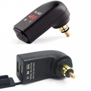 Dobbelt USB ladestik til BMW 2 x 2.1Amp. Vinkel