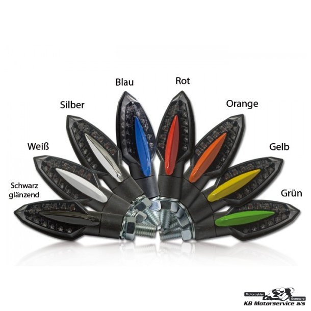 Dkplade Rd ALU til sliver led-blinklys HS-284829