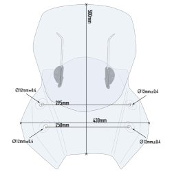 Givi Airflow kbeglas DL650 V-Strom 17-23