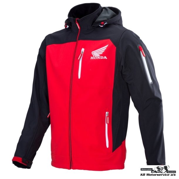 HONDA Softshell jakke herre sort/rd