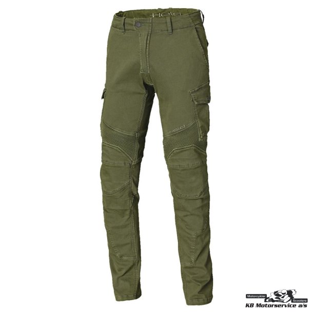 Held Dawson Jeans. Armaprotec fiber. Khaki Herre. Kort benlngde.