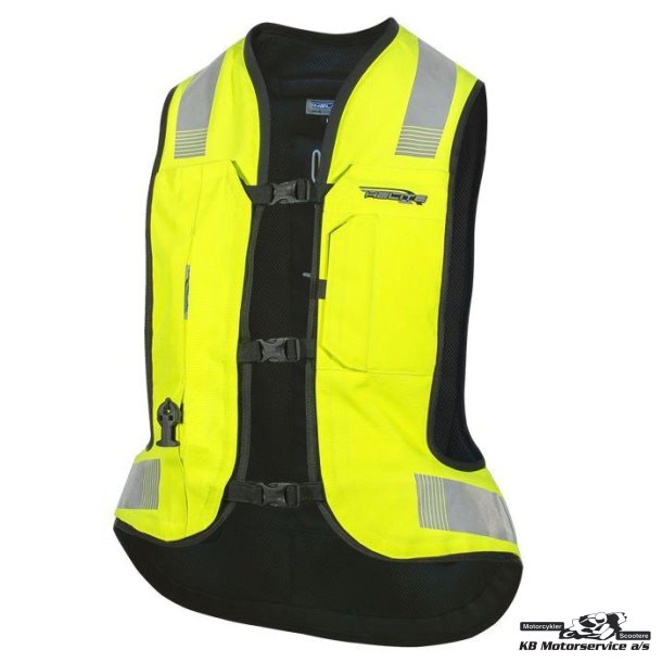 Helite Turtle 2 Hiviz Airbag Vest. Mekanisk