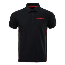 HONDA Polo Shirt herre sort/rd