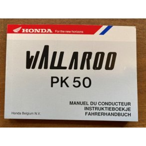 Honda PK50 Walleroo Owners Manual.