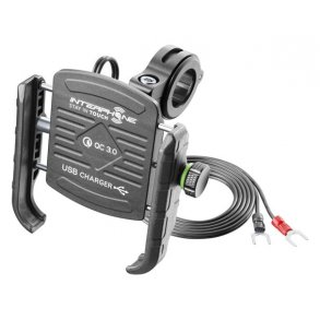 Universal Mobilholder til styrmontering med USB port