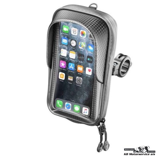 Interphone smartphone holder op til 5,8" med styrbeslag