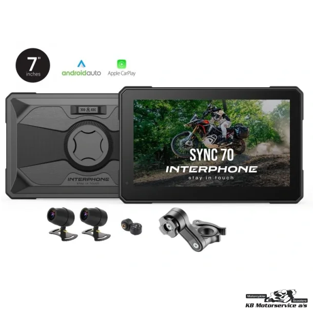 InterPhone RideSync 70 med kameraer