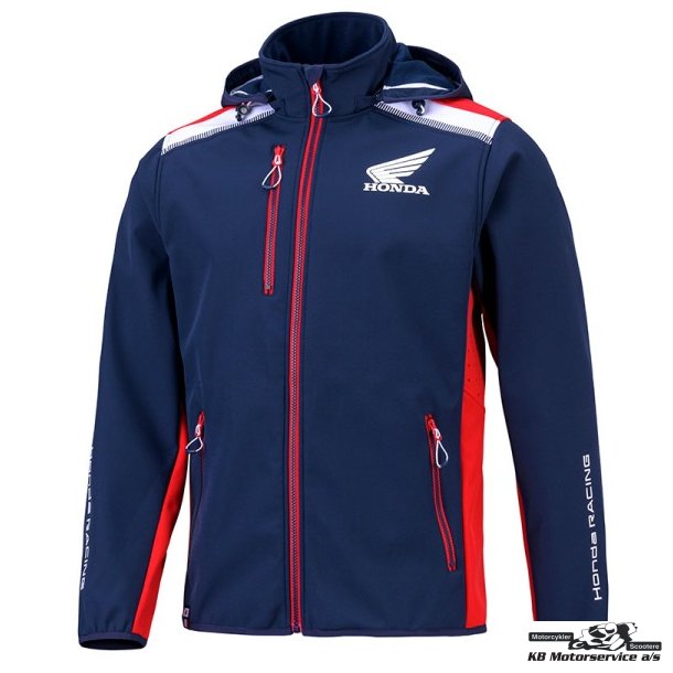Honda Softshell jakke racing navy. Herre