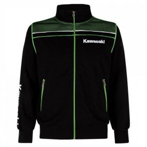 Kawasaki Sweatshirt med lynls. Medium