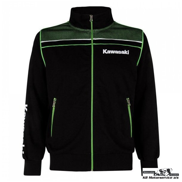 Kawasaki Sweatshirt med lynls. Medium