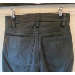 Lder Jeans sort. Lady. Mat